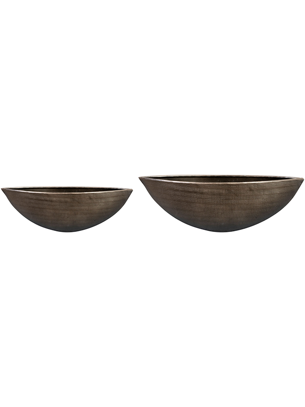 Rowen Plant Pot 12cm Dia Boat Lead (set of 2)