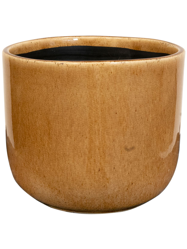 Nine Plant Pot 12cm Height 12cm Dia Pot Caramel