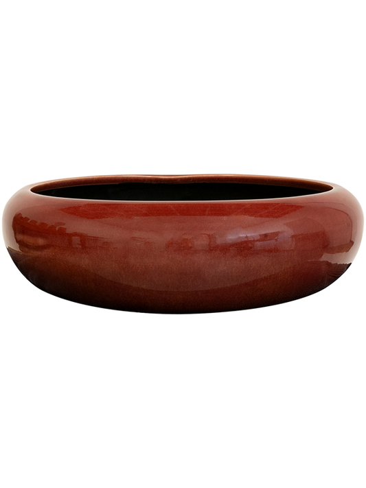 Nine Plant Pot 9cm Height 26cm Dia Bowl Old Pink
