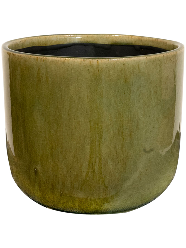 Nine Plant Pot 15cm Height 15cm Dia Pot Olive Green
