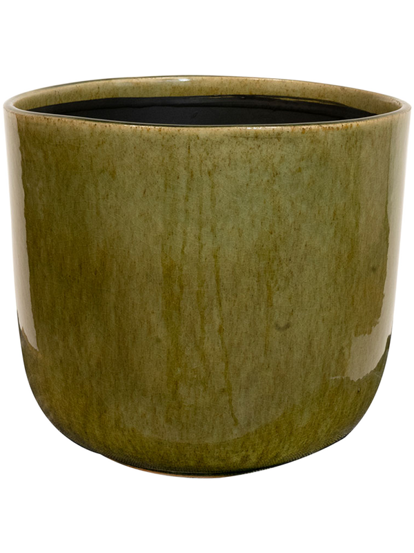Nine Plant Pot 17cm Height 17cm Dia Pot Olive Green