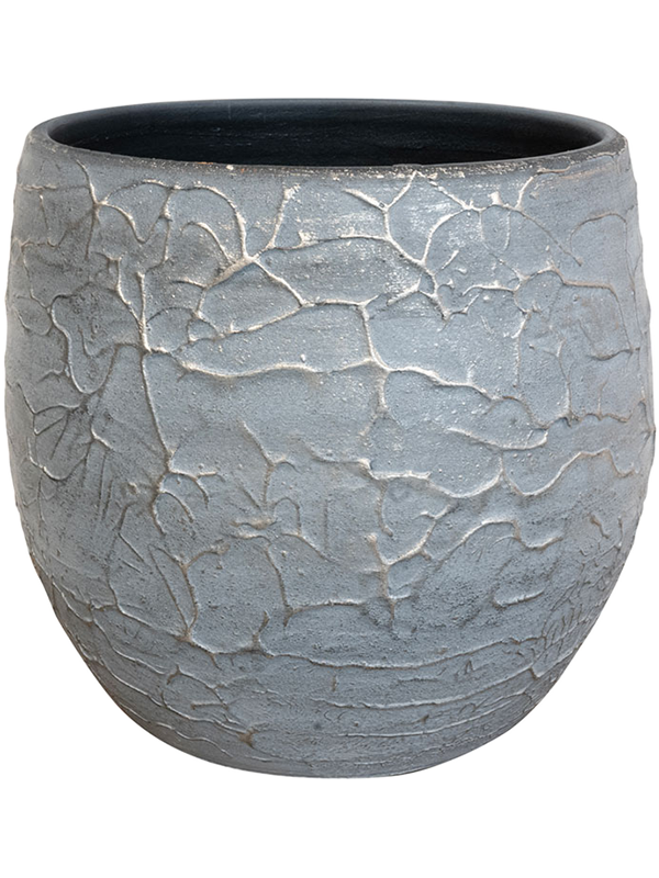 Evi Plant Pot 16cm Height 15cm Dia Pot Antique Silver