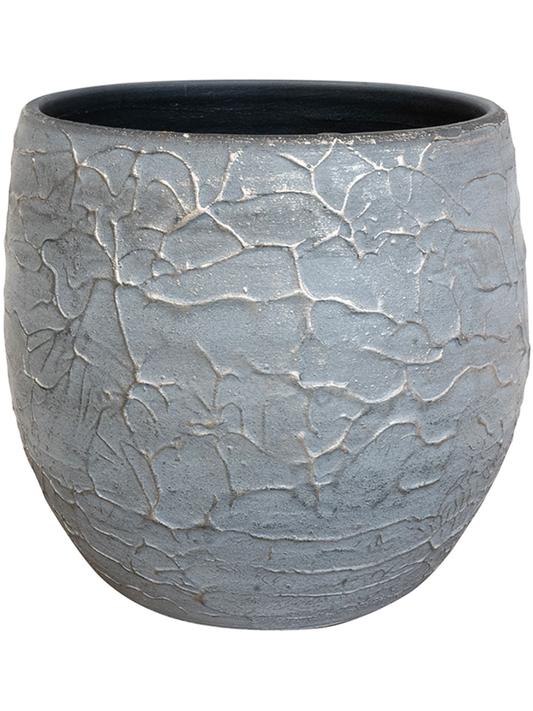 Evi Plant Pot 16cm Height 15cm Dia Pot Antique Silver