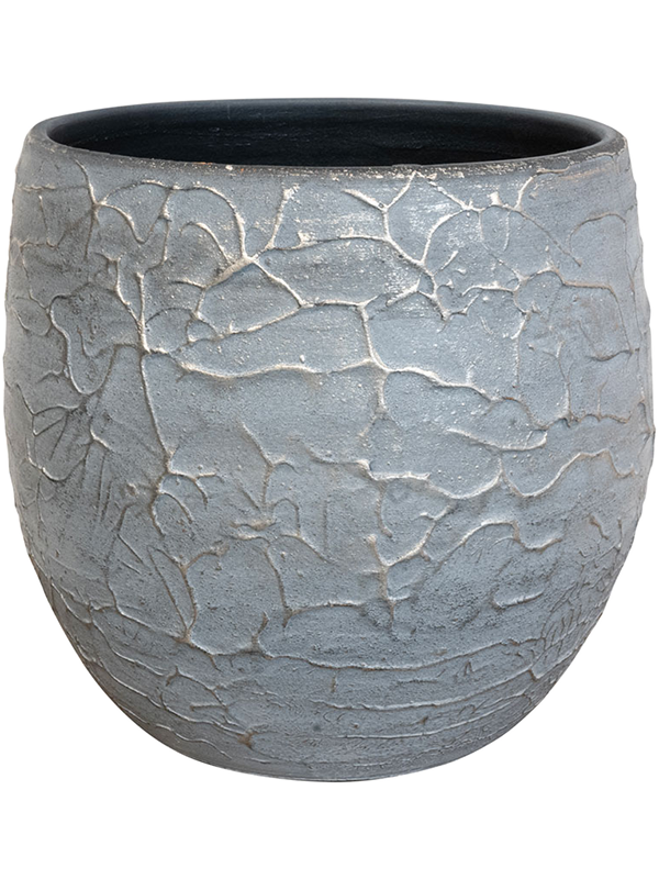 Evi Plant Pot 20cm Height 17cm Dia Pot Antique Silver