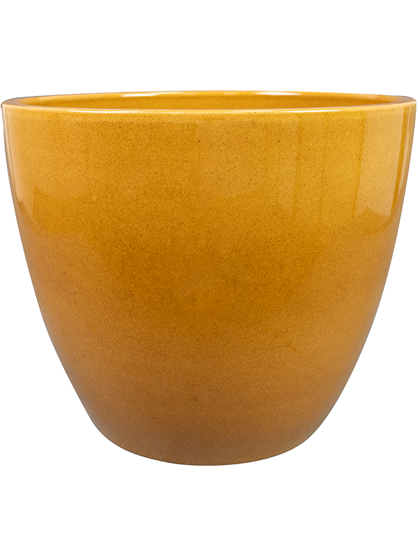 Sven Plant Pot 22cm Height 21cm Dia Pot Mustard