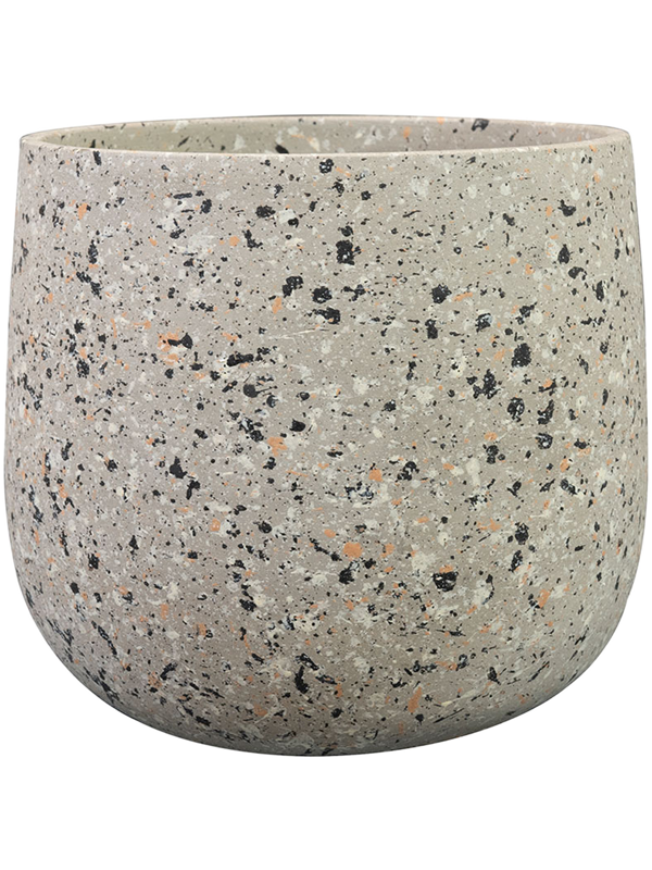 Tina Plant Pot 22cm Height 19cm Dia Pot Terrazo Grey