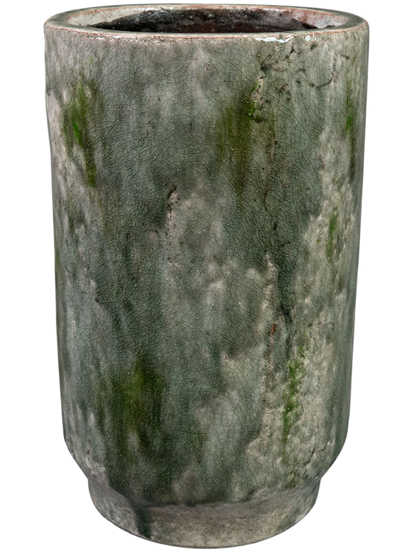 Julian Plant Pot 29cm Height 13cm Dia Pot Tall Moss Green