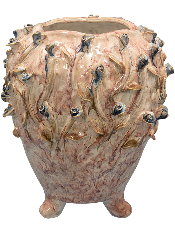 Irene Plant Pot 30cm Height 12cm Dia Pot Tall Pastel Pink