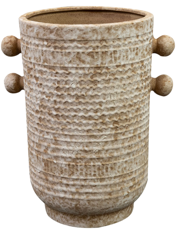 Sophia Plant Pot 21cm Height 13cm Dia Pot Tall Sand