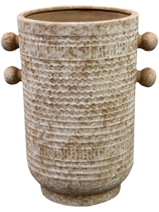 Sophia Plant Pot 21cm Height 13cm Dia Pot Tall Sand