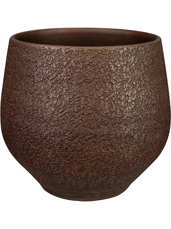 Noor Plant Pot 25cm Height 22cm Dia Pot Velvet Brown