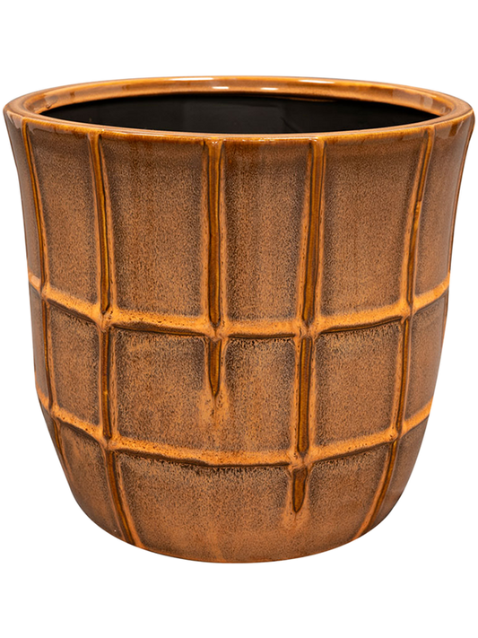 Noemi Plant Pot 21cm Height 19cm Dia Pot Coral