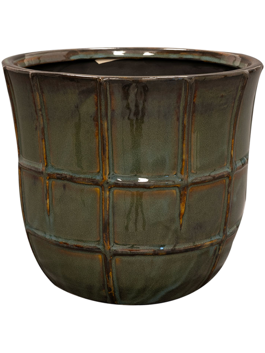 Noemi Plant Pot 14cm Height 15cm Dia Pot Sea Green