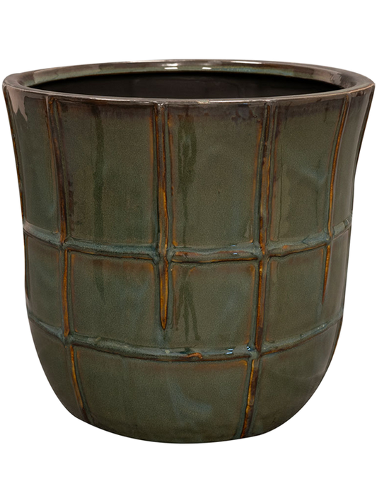 Noemi Plant Pot 21cm Height 19cm Dia Pot Sea Green