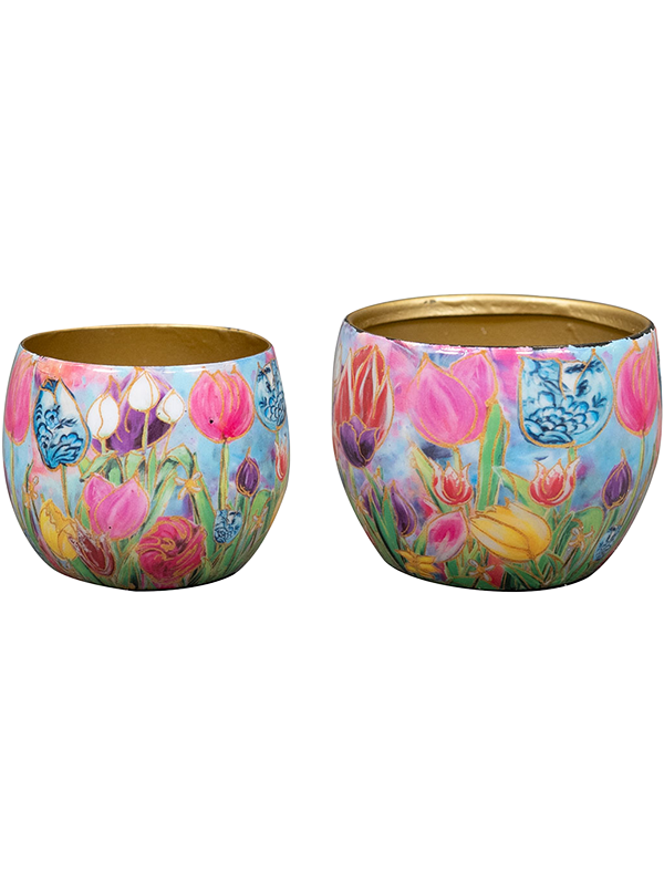 Designed By Rick Triest Plant Pot 7cm Dia Pot Dutch Beauty Spring (set of 2)