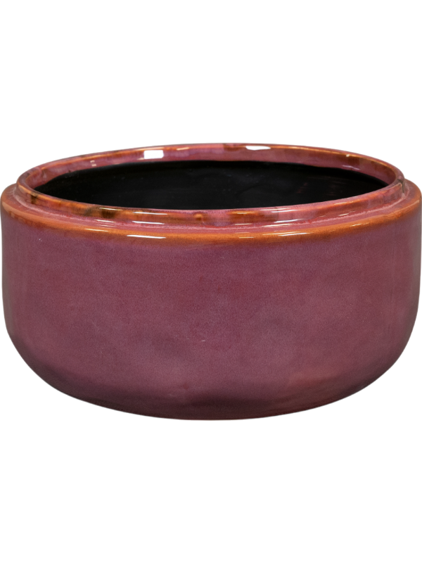 Mabel Plant Pot 10cm Height 18cm Dia Bowl Cherry