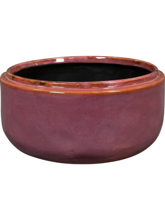 Mabel Plant Pot 10cm Height 18cm Dia Bowl Cherry