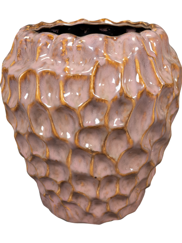 Rachel Plant Pot 28cm Height 17cm Dia Pot Tall Mauve