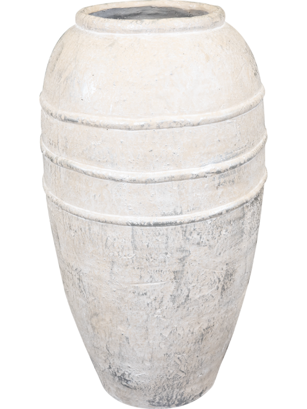Kris Plant Pot 47cm Height 13cm Dia Pot Tall Ivory