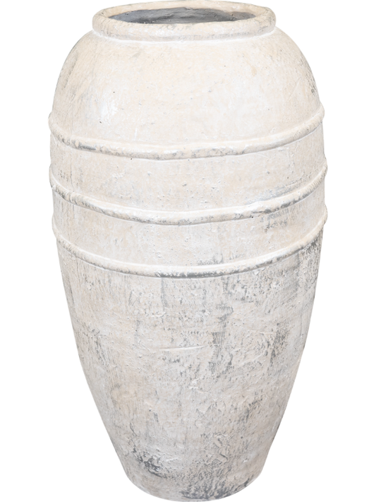 Kris Plant Pot 47cm Height 13cm Dia Pot Tall Ivory