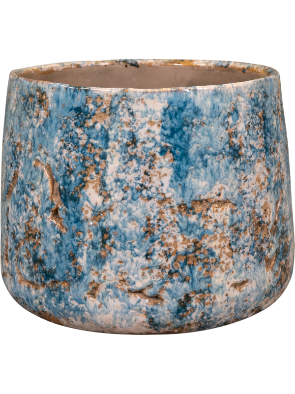 Masha Plant Pot 17cm Height 18cm Dia Pot Kobalt