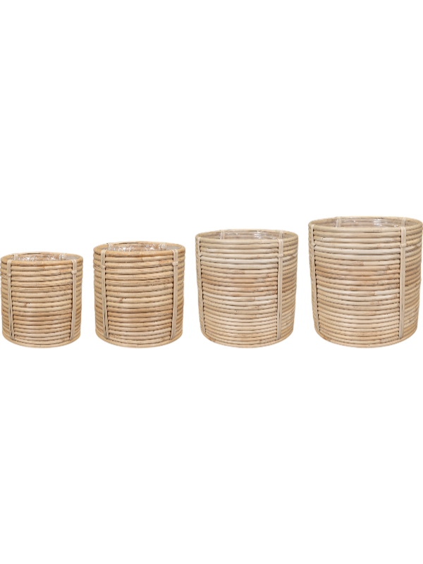 Majen Plant Pot 22cm Dia Pot Natural (set of 4)