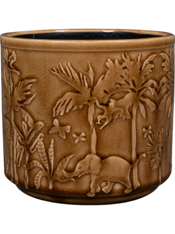 Designed By Lammie Plant Pot 13cm Height 12cm Dia Pot Safari Sunset