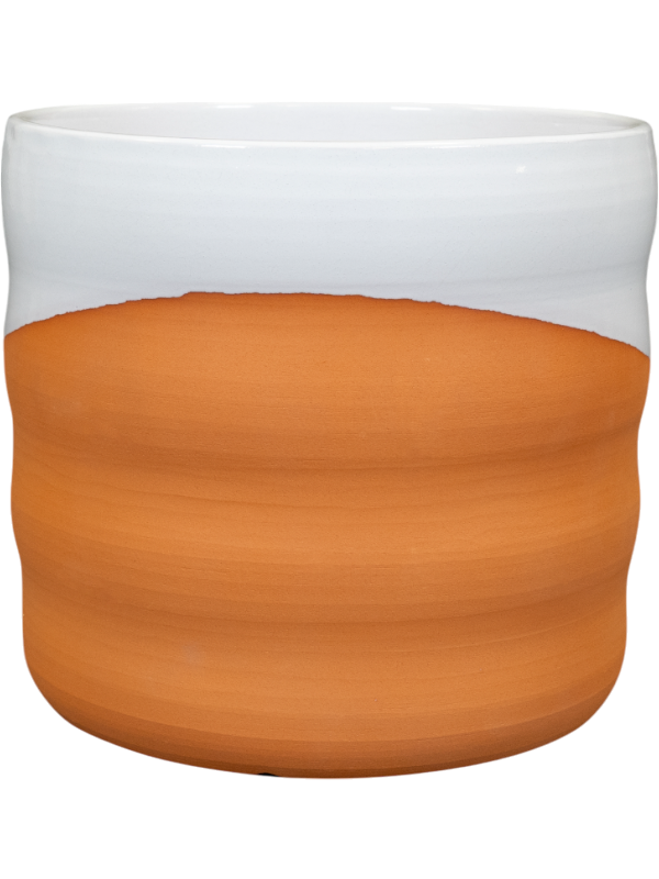 Odin Plant Pot 13cm Height 12cm Dia Pot White Terra