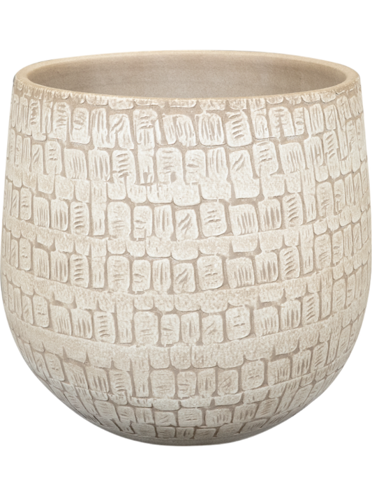 Renzo Plant Pot 20cm Height 17cm Dia Pot Sand