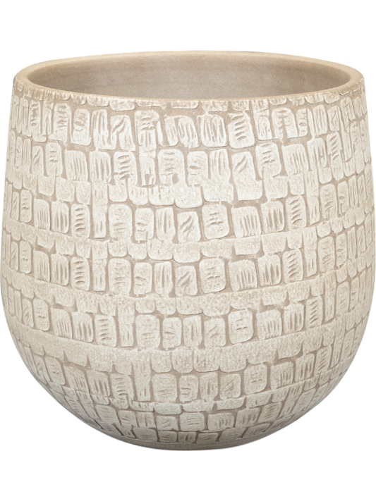 Renzo Plant Pot 26cm Height 22cm Dia Pot Sand