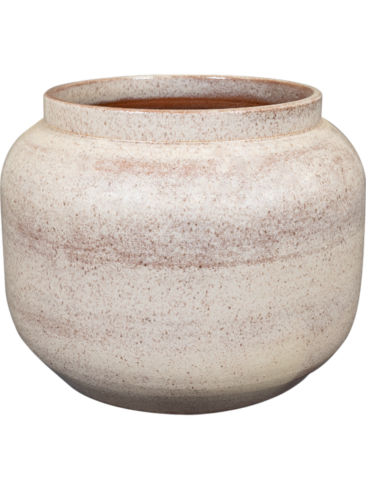 Rocky Plant Pot 28cm Height 24cm Dia Pot Latte