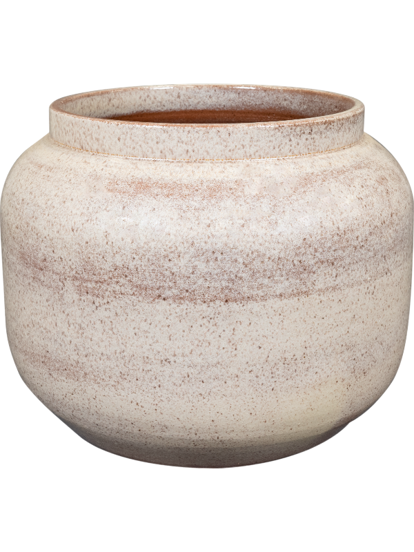 Rocky Plant Pot 36cm Height 26cm Dia Pot Latte