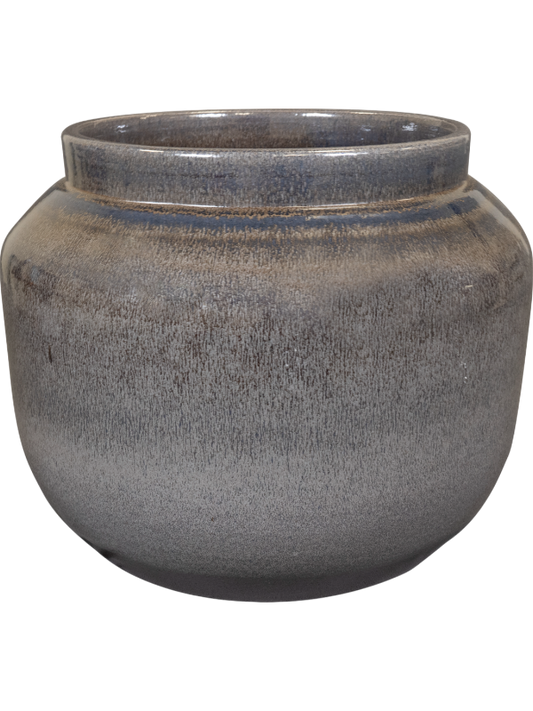 Rocky Plant Pot 28cm Height 24cm Dia Pot Metallic