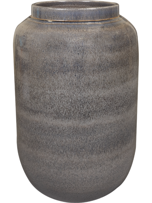 Rocky Plant Pot 50cm Height 20cm Dia Pot Tall Metallic
