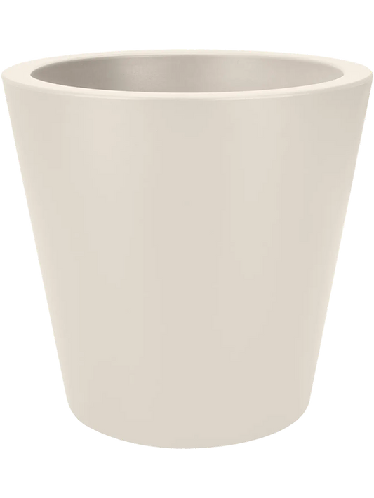 Pure® Plant Pot 51cm Dia Straight Round Linen White