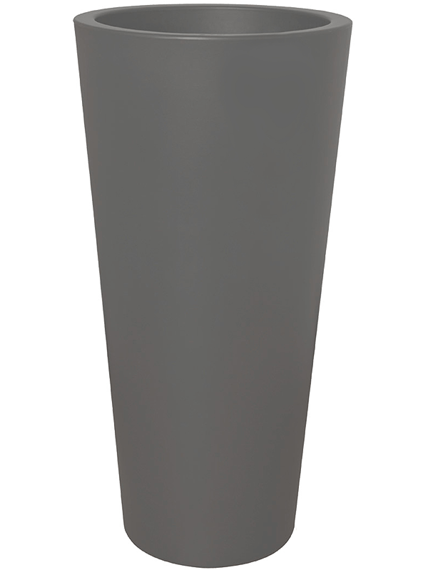 Pure® Plant Pot 80cm Height 37cm Dia Straight Round High Anthracite