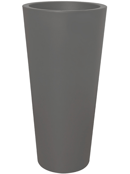 Pure® Plant Pot 80cm Height 37cm Dia Straight Round High Anthracite