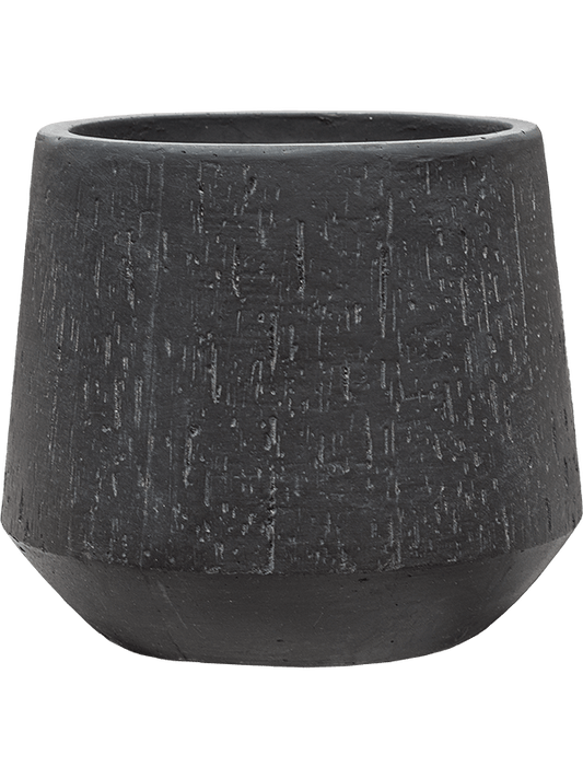 Baq Raindrop Plant Pot 26cm Height 22cm Dia Darcy Anthracite