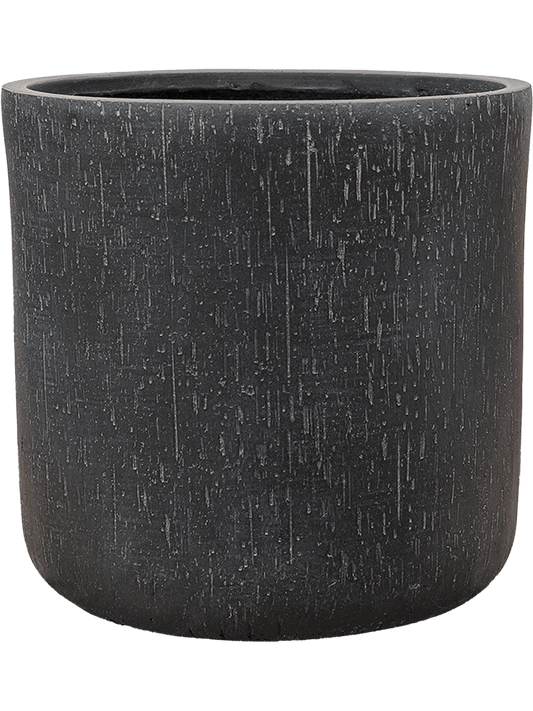 Baq Raindrop Plant Pot 41cm Height 37cm Dia Cylinder Anthracite