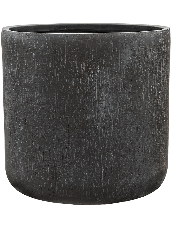 Baq Raindrop Plant Pot 49cm Height 46cm Dia Cylinder Anthracite