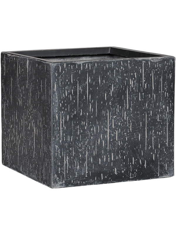 Baq Raindrop Plant Pot 36cm Height 34cm Dia Cube Anthracite
