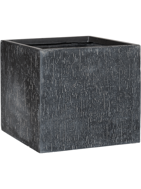 Baq Raindrop Plant Pot 45cm Height 44cm Dia Cube Anthracite