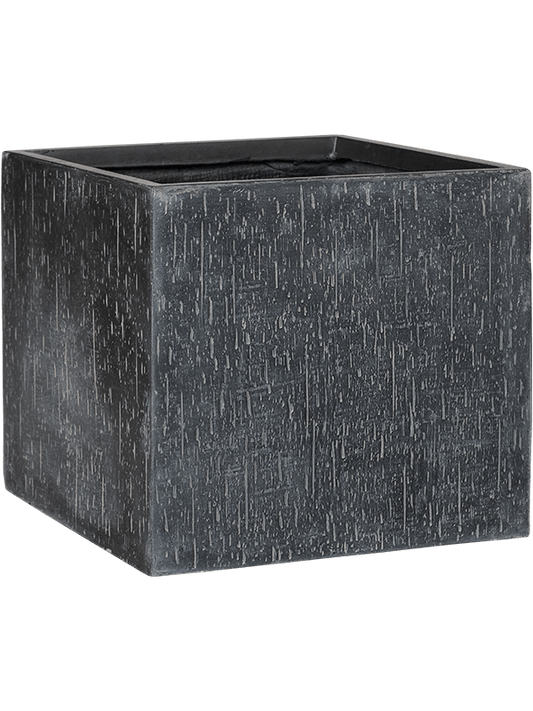 Baq Raindrop Plant Pot 45cm Height 44cm Dia Cube Anthracite
