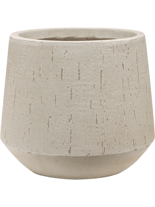 Baq Raindrop Plant Pot 26cm Height 22cm Dia Darcy Beige