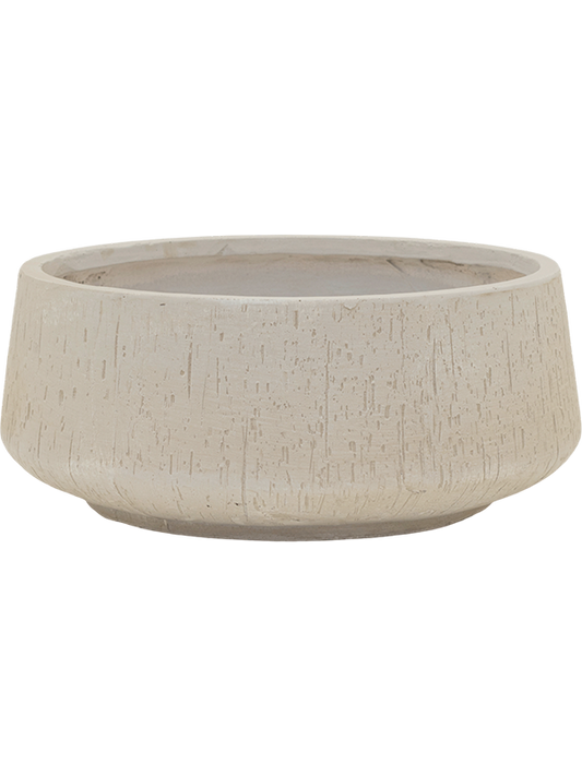 Baq Raindrop Plant Pot 19cm Height 42cm Dia Bowl Beige