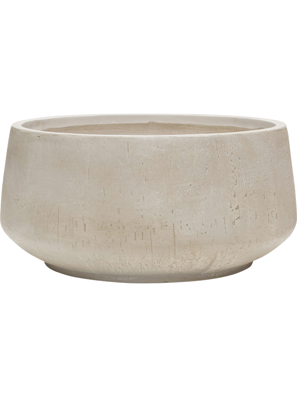 Baq Raindrop Plant Pot 26cm Height 45cm Dia Bowl Beige