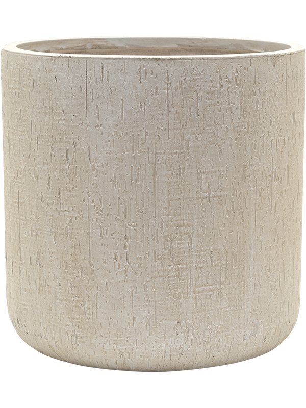 Baq Raindrop Plant Pot 41cm Height 37cm Dia Cylinder Beige