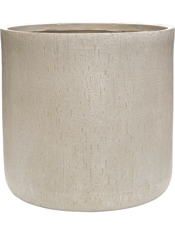 Baq Raindrop Plant Pot 49cm Height 46cm Dia Cylinder Beige