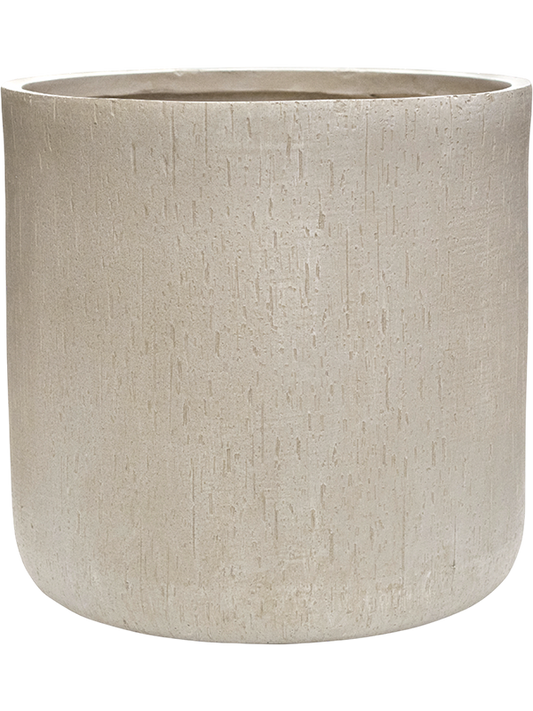 Baq Raindrop Plant Pot 49cm Height 46cm Dia Cylinder Beige