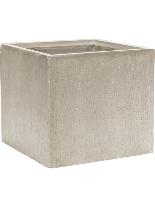 Baq Raindrop Plant Pot 36cm Height 34cm Dia Cube Beige